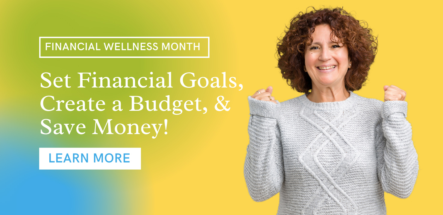 Woman excited about Financial Wellness