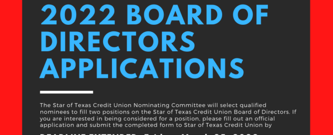 Board Of Directors Application Announcement
